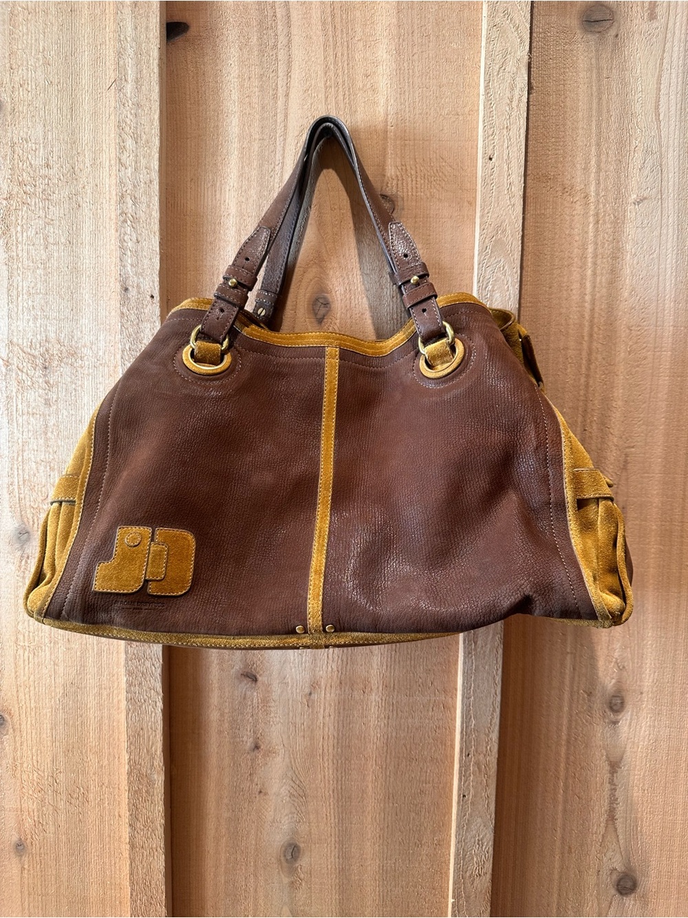 Jerome Dreyfuss Raoul Brown Suede Satchel - Picture 2 of 13